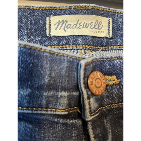 Madewell Womens Slim Skinny Jeans Blue Stretch Medium Wash Mid Rise Denim 28 - Picture 4 of 6